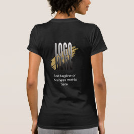 Camiseta Logotipo de empresa personalizado com texto para f