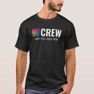 Camiseta Logotipo de empresa personalizado Mens Trabalho de
