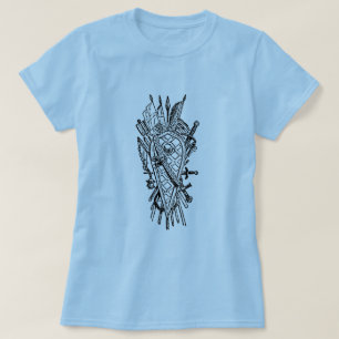 Camiseta Logotipo de esportes de esgrima