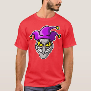 Camiseta Logotipo de Esportes de Palhaço Grim