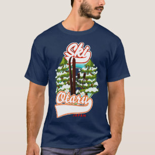 Camiseta Logotipo de esqui vintage do Japão