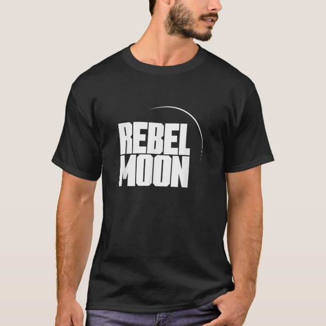 Camiseta Logotipo de filme com texto branco (Frente)