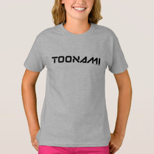 Camiseta Logotipo de fonte digital Toonami