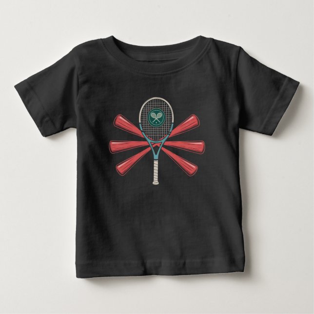 Camiseta Logotipo de fusão de tênis e Baseball (Frente)