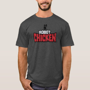 Camiseta Logotipo de galinha robô