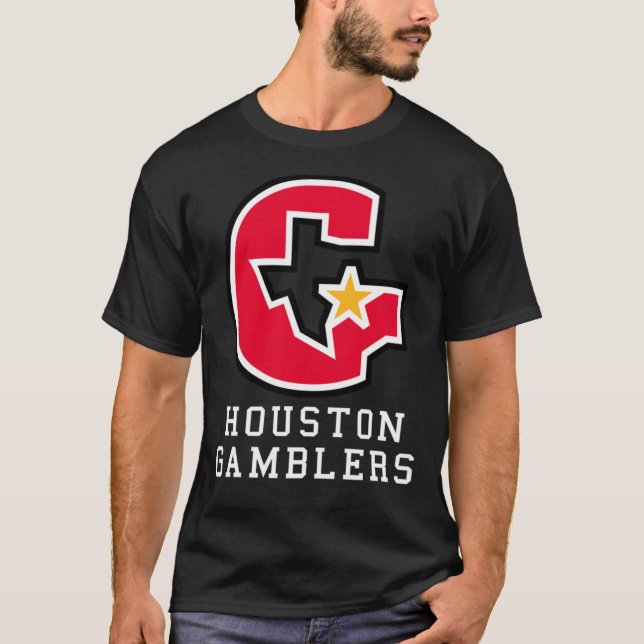Camiseta Logotipo de Gamblers de Houston (Frente)