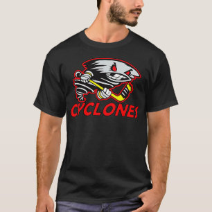 Camiseta Logotipo de Hockey com Ciclones