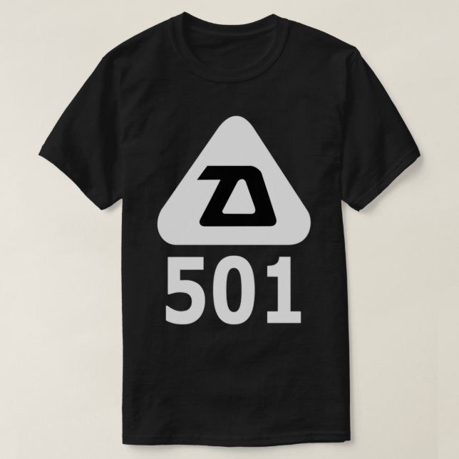 Camiseta Logotipo de Hóquei em Gelo Daoust 501 (Frente do Design)