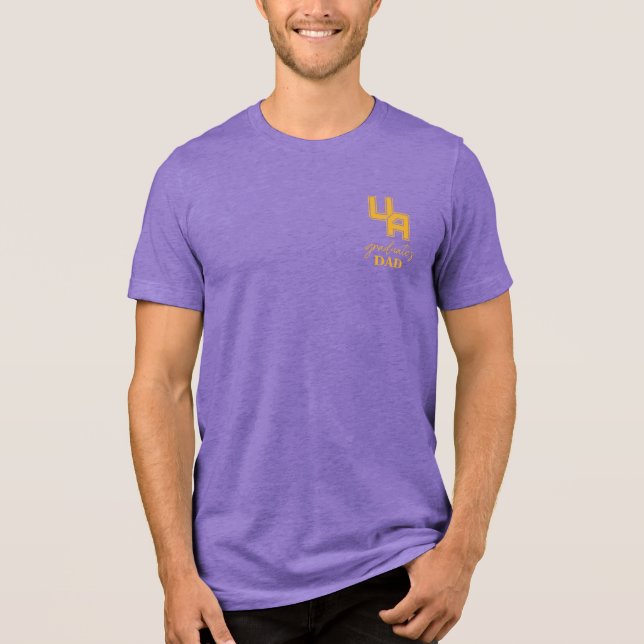 Camiseta Logotipo de Iniciais da Universidade de Albany (Frente)