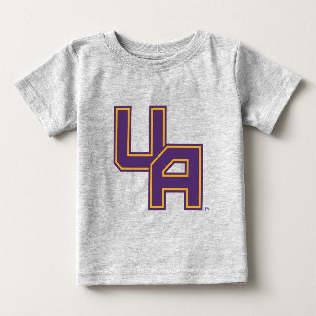 Camiseta Logotipo de Iniciais da Universidade de Albany (Frente)