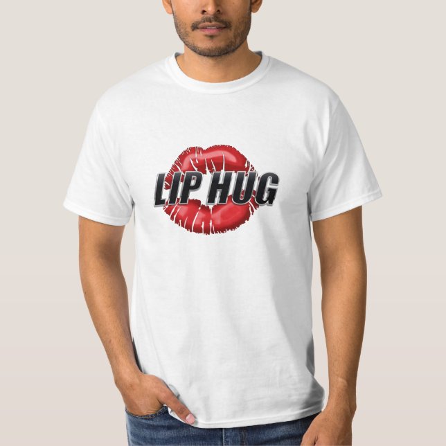 Camiseta Logotipo de Lábios Lip Hug (Frente)