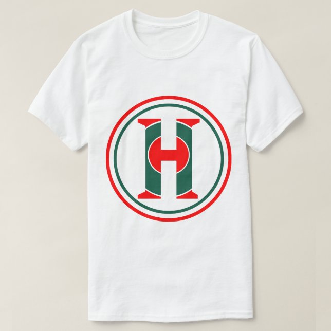 Camiseta Logotipo de Letra H Moderna (Frente do Design)