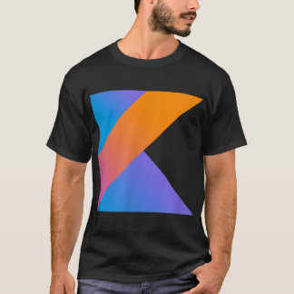Camiseta Logotipo de linguagem de programação do Kotlin par