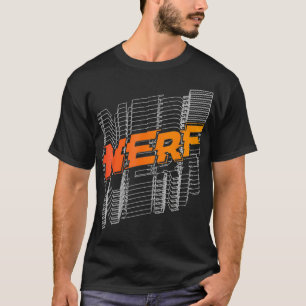 Camiseta Logotipo de linha empilhada Nerf