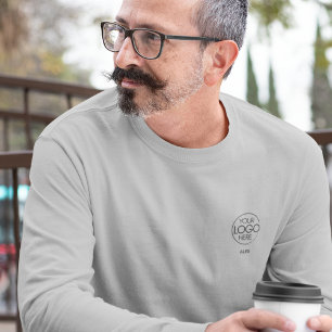 Camiseta Logotipo de marca de empresa elegante, Capa longa