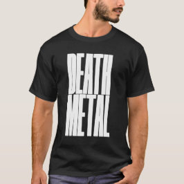 Camiseta logotipo de metal por morte