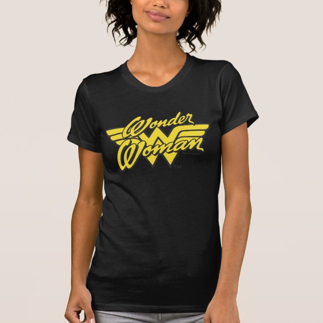 Camiseta Logotipo de Mulher Maravilha 1 (Frente)