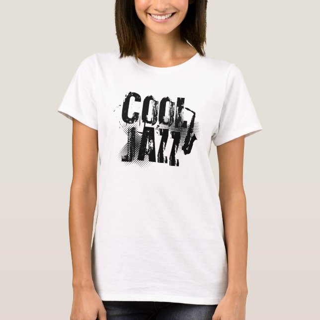 Camiseta logotipo de música cool jazz (Frente)