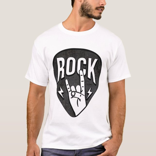 Camiseta Logotipo de música rock (Frente)