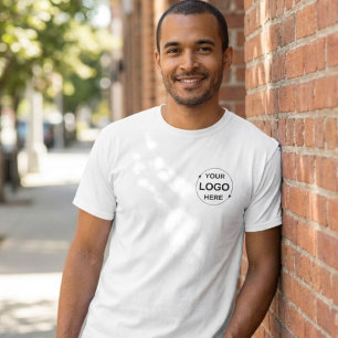 Camiseta Logotipo de Negócios de Empresa Personalizado