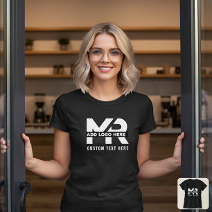 Camiseta Logotipo de Negócios Personalizado Moderno Minimal