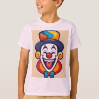 Logotipo de Palhaço Feliz e Bonito para Crianças