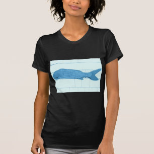 Camiseta logótipo de peixe azul