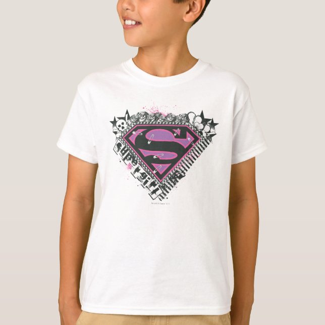 Camiseta Logotipo de pinos da Supergirl (Frente)