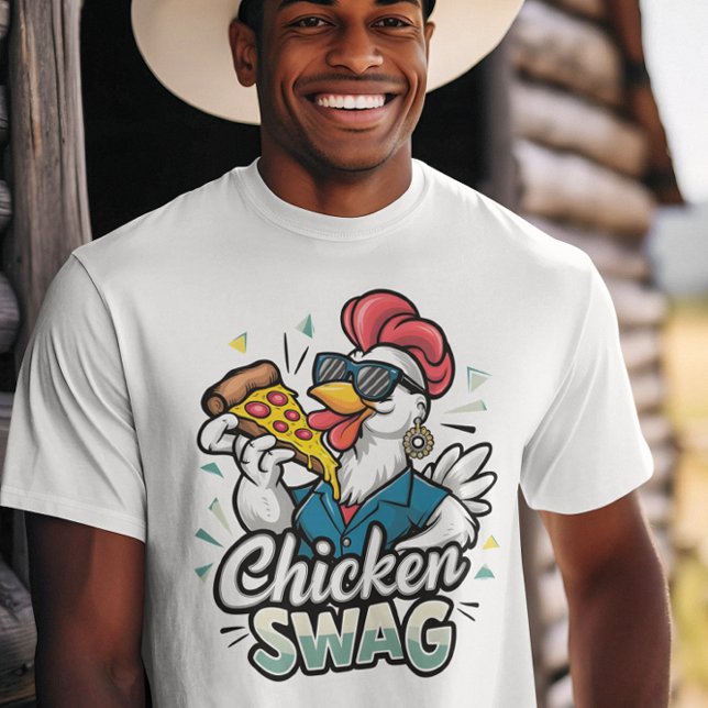 Camiseta Logotipo de Pizza-Pecking para Aves de Capoeira (Criador carregado)