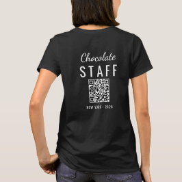 Camiseta Logotipo de QR Code Personalizado para Evento de F