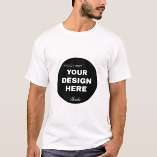 Camiseta Logotipo de QR Code Preto Elegante, Minimalista e
