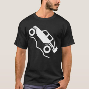Camiseta Logotipo de Rastreamento de Rocha Offroad