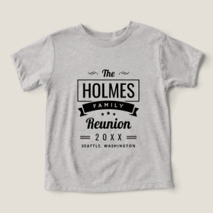Camiseta Logotipo de Reunião da Família Retroativa