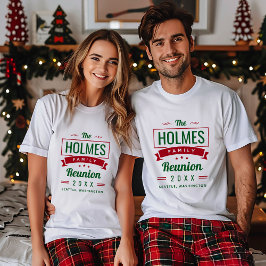 Camiseta Logotipo de Reunião da Família Retroativa