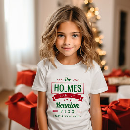 Camiseta Logotipo de Reunião da Família Retroativa