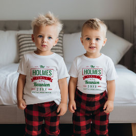 Camiseta Logotipo de Reunião da Família Retroativa