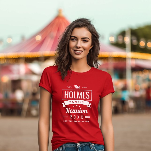 Camiseta Logotipo de Reunião da Família Retroativa (Criador carregado)