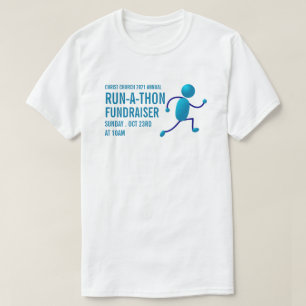 Camiseta Logotipo de Runner, evento de caridade Run-a-Thon