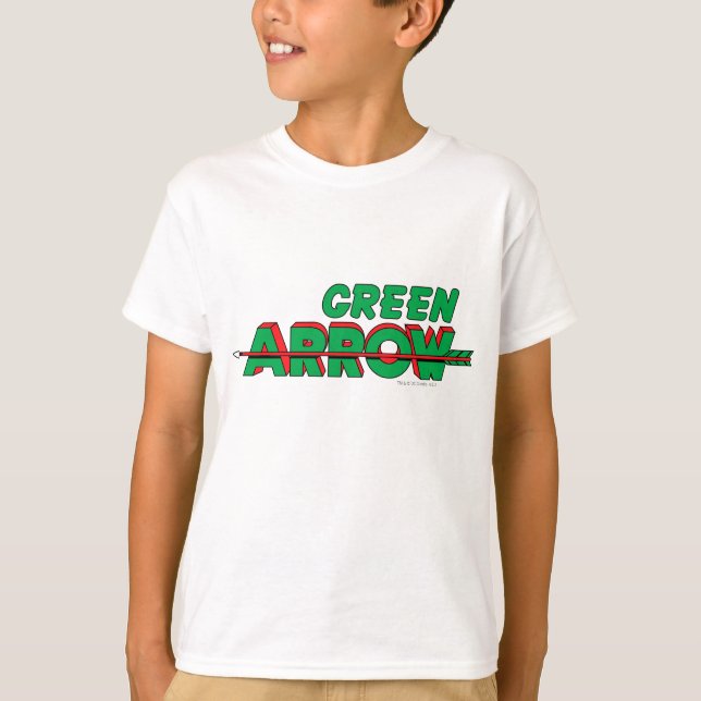 Camiseta Logotipo de seta verde 2 (Frente)
