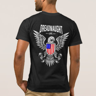 Camiseta Logotipo de Sinalizador da águia (cor) Dreadnaught