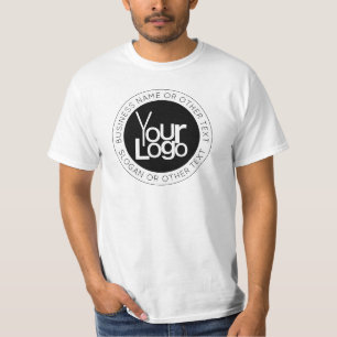 Camiseta Logotipo de sua empresa e texto editável simples m