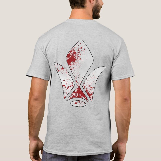 Camiseta Logotipo de Tekkadan em massa de ferro (Verso)