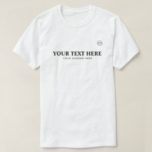 Camiseta Logotipo de texto personalizado Slogan