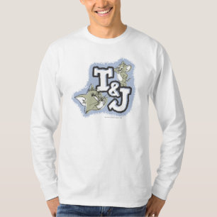 Camiseta Logotipo de Tom e de Jerry T&J
