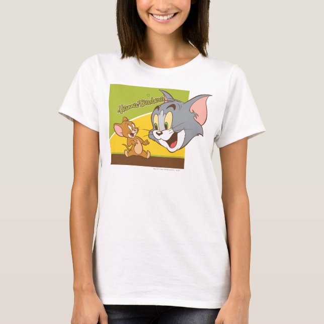 Camiseta Logotipo de Tom e Jerry Hanna Barbera (Frente)