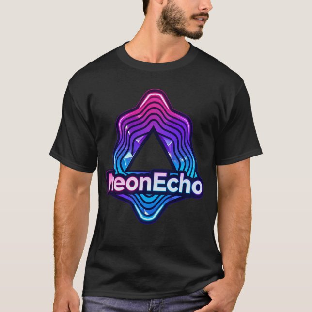 Camiseta Logotipo de Triângulo Futurista (Frente)