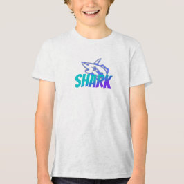 Camiseta Logotipo de Tubarão com Gradiente Feroz | Oceano O