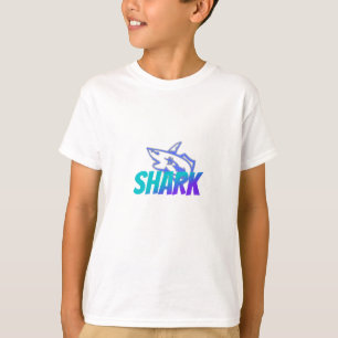 Camiseta Logotipo de Tubarão com Gradiente Feroz Vibraçõe
