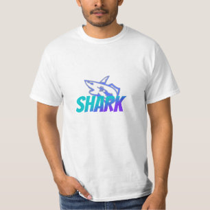 Camiseta Logotipo de Tubarão com Gradiente Feroz   Vibraçõe