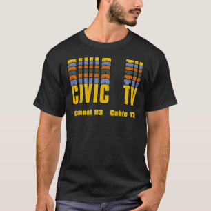 Camiseta Logotipo de TV Cívica em Videódromo